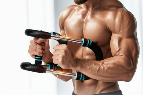 Adjustable Arm & Chest Trainer – Portable Spring Resistance for Upper Body Workouts